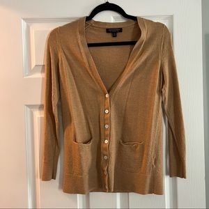 Tan Banana Republic Button Up Cardigan